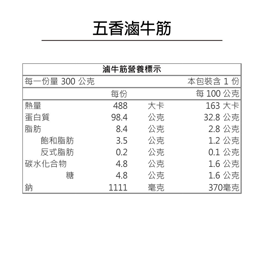 五香滷牛筋