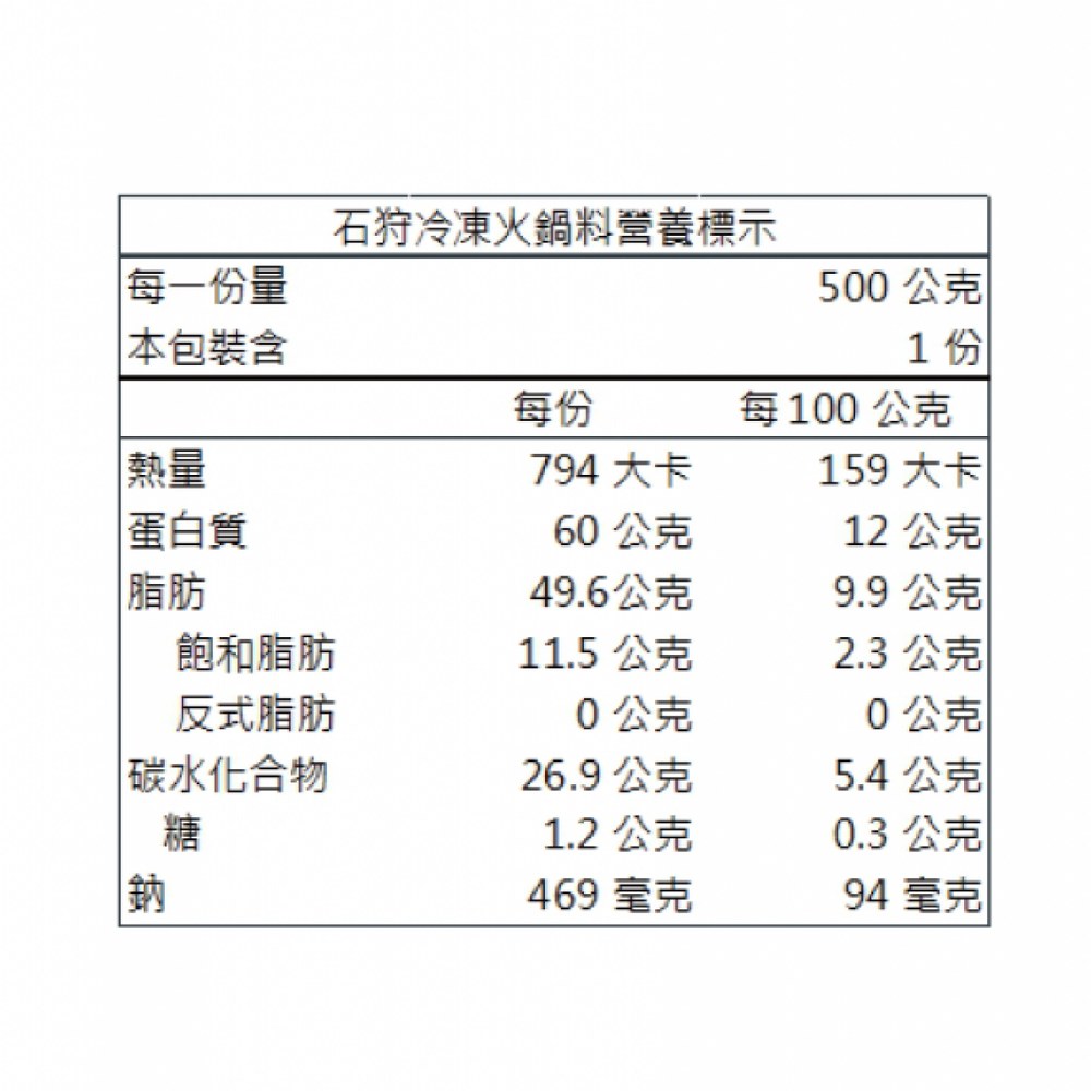 石狩冷凍火鍋